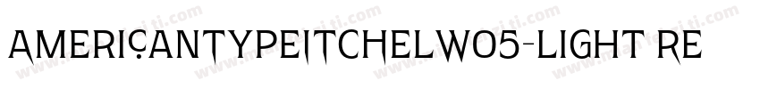 AmericanTypeITCHelW05-Light Regular字体转换